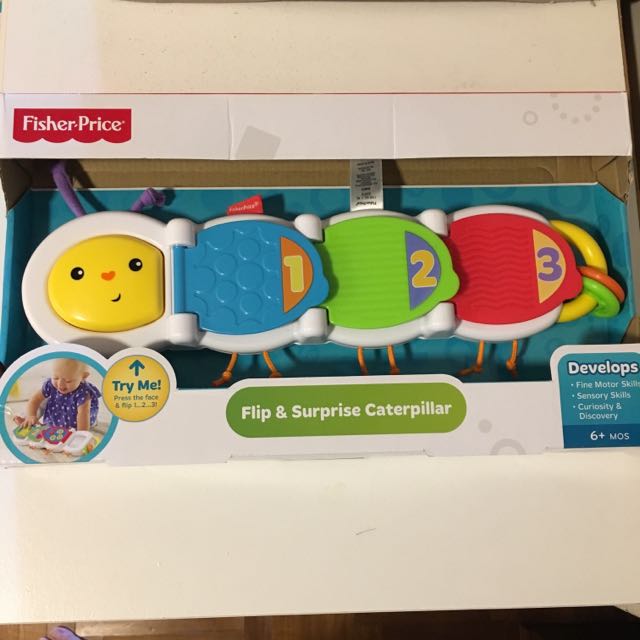 Brand New Fisher Price Flip & Surprise Caterpillar (Category: Infant Playtime) located in Singapore. Submitted by angelica_ong (Listing ID 131498006, Image 2). Description: .