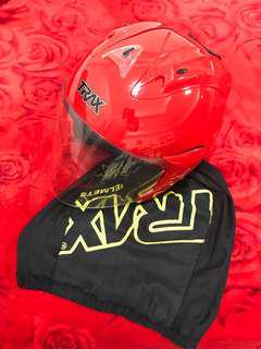 Two Trax half face helmet Size S and M for sale
