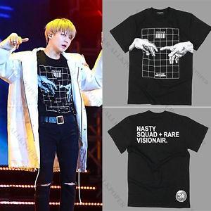 Visionair Tee (Category: Other Merchandise) located in Singapore. Submitted by bbqqwz (Listing ID 193696310, Image 1). Description: Used a few times but shirt is still in great condition! Suga from BTS wore this shirt during a performance too :D Size S but i wear an M and it fits me just fine Ctb me for more pics and info!.