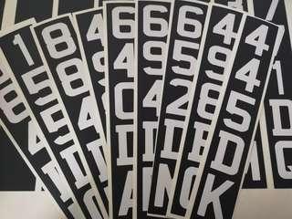(FREE MAILING) LTA APPROVED- PMD/Scooter Registration Sticker Plate