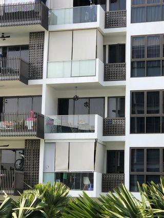 Outdoor roller blinds