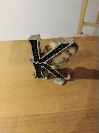 Alphabet K Figurine