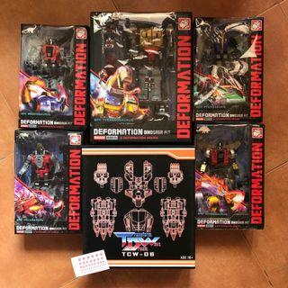 Transformers BPF Deformation Dinosaur FIT - KO ver of POTP Volcanicus / Dinobot Combiner  (MISB) & Transform Dream Wave  DW - TCW-06 TCW06 Upgrade / Addon Kit (MISB) Plus One Autobot Logo Decal Sticker Sheet. (Returned buyer gets  2 off) 