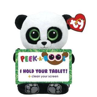 Ty Toys Peek-a-boo Phone Holder with Screen Cleaner Bottom, Poo