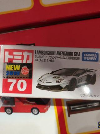 Tomica Lamborghini Adventador SVJ no.70 white first edition colour with sticker