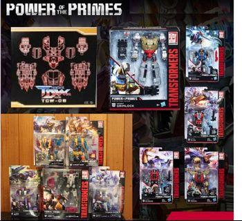 Transformers POTP Power Of Primes Volcanicus + Abominus + TCW06 Upgrade Kit MISB