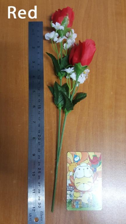 Artificial plastic Roses (Bulk, >500 in stock) (Category: Artificial Plants & Flowers) located in Singapore. Submitted by helloimapotato (Listing ID 282866652, Image 3). Description: Selling artificial Rose stalks in sets/boxes of 24 stalks 🌹 Attractive and vibrant colours 🌹 Two roses per stalk ➤ Retail price $2.50+/stalk. Selling at only $30 per box of 24 stalks! In stock : 🌹 Red : ALL SOLD 🌹 Pink : 12 boxes left * Price negotiable for bulk 
