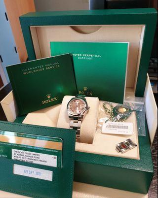 Rolex 28mm Lady-Datejust (Salmon Pink Dial)
