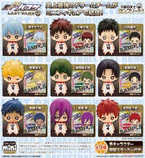 One Coin Mini Figure Collection Kuroko's Basketball Lastgame (Set of 9)