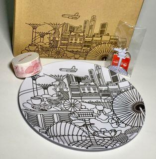Buy 2 one 1 free! Changi Airport souvenir plate/  keychain/ decorative tape