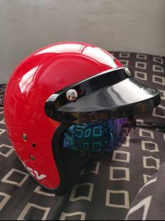 SGV Star helmet with rainbow sunvisor. Not KYT ARAI SHOEI MHR GPR AGV YAMAHA HONDA