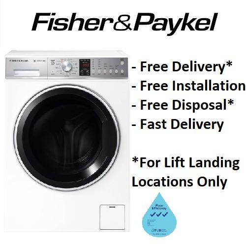 FISHER & PAYKEL WH1060P1 10KG FRONT LOAD WASHING MACHINE (Category: Washing Machines and Dryers) located in Singapore. Submitted by asia_excel_pte_ltd (Listing ID 1005718531, Image 1). Description: Capacity: 10kg Max spin speed: 1200rpm Consumption Data 3 Tick water efficiency rating Dimensions Door opens: right to left Height 850 Width 600 Depth 665 System Features 3 Soil levels Add a garment Anti-fungal door gasket Auto out of balance correctio