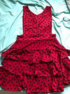 Red Dress Polka Dots