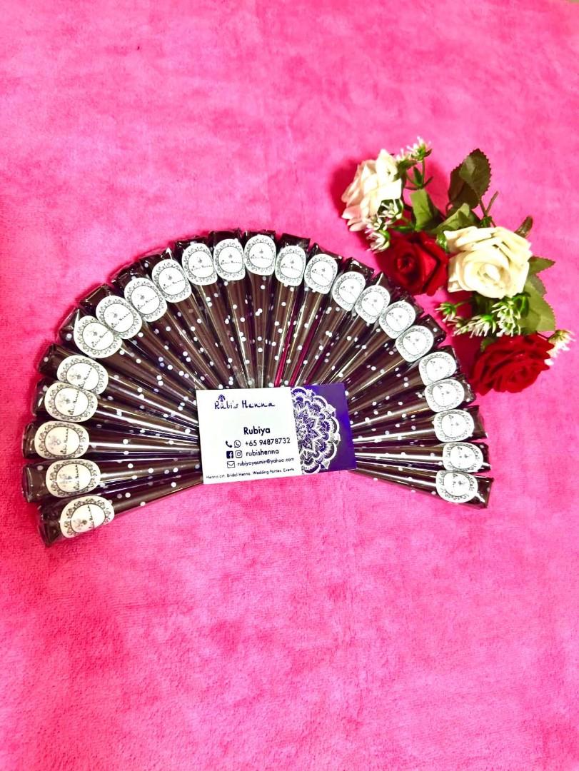 Henna cones - Hari raya promo😍 (Category: Hands & Nails) located in Singapore. Submitted by rubishenna90 (Listing ID 1023626978, Image 4). Description: Multi colour Henna cones for sale!!! #Natural henna cones 1 Cone for $4 and 3 Cones for $10( 15grams) 5 for $15 10 for $28 20 for $50 #Jagua henna cones 1 cone for $10 ( 10 grams) #Cherry red henna cones 1 cone for $7 ( 15 grams) 3 cones for $18 #white henna cones 1 cone for $15( 10 grams) #Self 