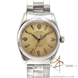 [Rare] Rolex Oyster Speedking Precision Ref 6420 Tropical Dial Vintage Watch (1957)