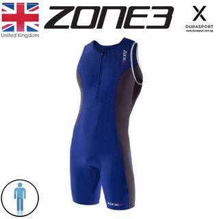 ZONE3 Men Aquaflo Triathlon Suit Blue/Grey Size S-XL