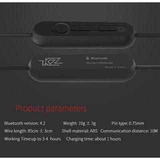 KZ Wireless Bluetooth 4.2 Bluetooth Cable HIFI Earphone 0.78mm 2Pin Cable Dedicated