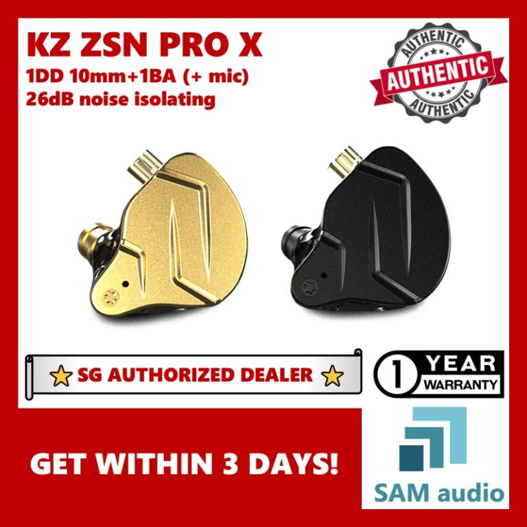 [🎶SG] KZ ZSN PRO X, IEM Earphones, 1BA 1DD With MIC (Category: Earphones) located in Singapore. Submitted by sam_audio (Listing ID 1037471358, Image 1). Description: AUTHORIZED KZ DEALER (>‿◠)✌ SAM AUDIO 🎵 AUTHORIZED KZ DEALER - 1 Year Local Warranty & Aftersales Support 📦 Receive in 3 Days - Ninjavan Delivery ($5) - Free Ninjavan Delivery for purchases above $50 - Or top up $30 for Express Delivery (End of day) 💲 Best Price Guaranteed - We w