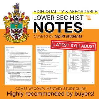 Raffles Student Lower Secondary Notes Collection item 1