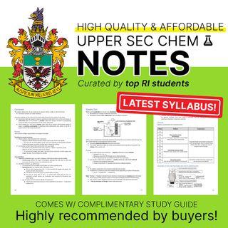 RI Raffles O Level Chemistry Notes Secondary Pure Chem