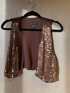 Mango Sequin Vest