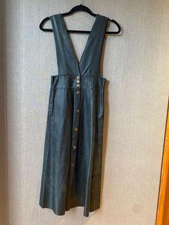 Black V neck High Waisted Romper