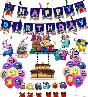 Among Us Birthday Party Decoration