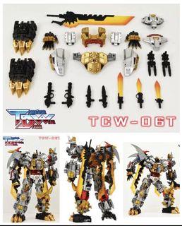 Transform Dream Wave  DW - TCW-06T TCW06T Upgrade / Addon Kit For Power of the Primes  POTP Volcanicus or BPF Dinobot Combiners  (MISB) (Please note Volvanicus is NOT included) (Returned buyer gets  $2 off)