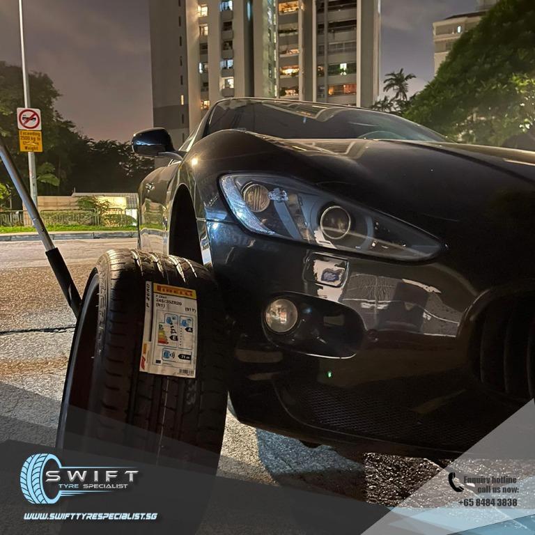 Change Car Tire Onsite Service (Category: Mobile Tyre Replacement) located in Singapore. Submitted by swift_tyre_specialist (Listing ID 1090989658, Image 3). Description: Need to change car tyre at your place because tyre can't repair? We provide this service! Give us a call for quote. Process and Procedure: ❗️ Call us and tell us your issue. ❗️ Confirm the price with us. ❗️ Provide us your location, car plate number and as much details as possib
