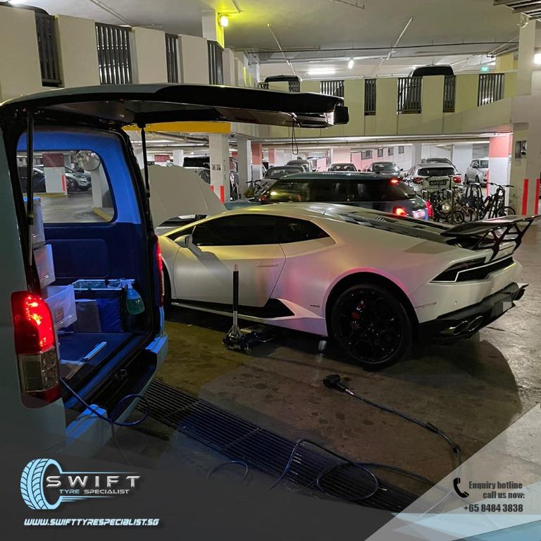 Change Car Tire Onsite Service (Category: Mobile Tyre Replacement) located in Singapore. Submitted by swift_tyre_specialist (Listing ID 1090989658, Image 5). Description: Need to change car tyre at your place because tyre can't repair? We provide this service! Give us a call for quote. Process and Procedure: ❗️ Call us and tell us your issue. ❗️ Confirm the price with us. ❗️ Provide us your location, car plate number and as much details as possib