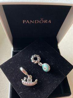 Pandora Charm Gondola Venice & Blue Eye Pendant