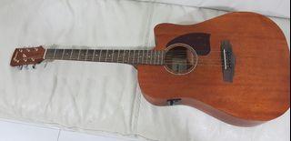 Ibanez PF12MHCE-OPN acoustic guitar (restrung with d'addario 80/20 bronze light gauge stings)
