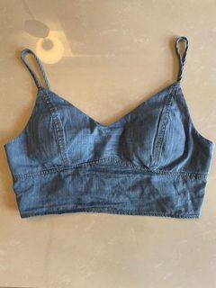 denim bralette