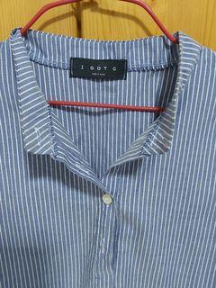 Blue Korean Blouse