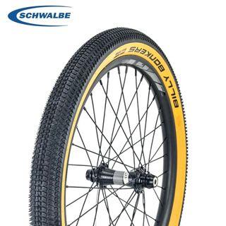 Schwable Billy Bonkers 20x2.0 Addix Performance Tan Wall Folding Tyre 50-406 for 20 inch bike/Mini Velo Gravel Touring Tyre