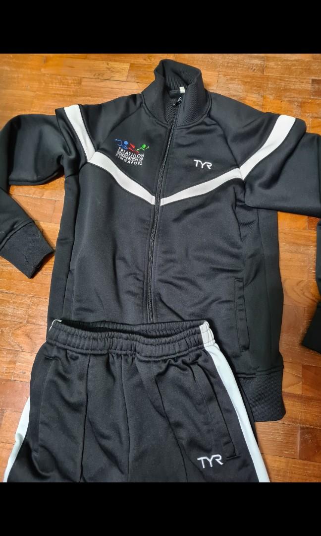 Triathlon Association of Singapore Track Suit (Category: Coats, Jackets and Outerwear) located in Singapore. Submitted by thriftshopparadise (Listing ID 1137651734, Image 2). Description: TYR Jacket and Track Pants Size xs Condition good Good for collectors Tag Team SG Singapore yog sea games SEAG Olympics singapore schools sports council SSSC ActiveSG active sg.