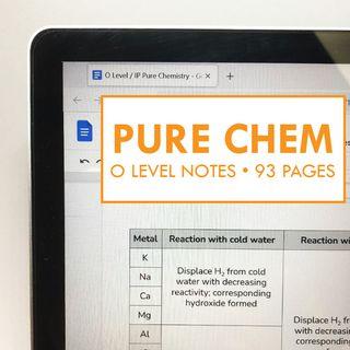pure chemistry notes best!!! chem o level IP / Express Secondary 3/4/5 Science