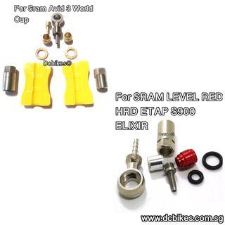 🆕! Sram / Avid 3 Fit: XX WORLD CUP 2010-2011/XX 2010-2011/AVID JUICY ULITIMATE/JUICY CARBON/JUICY 7/JUICY 5 SRAM / AVID 4 Fit: Sram Etap HRD, Guide 2017 Ultimate, RSC,RS,R,LEVEL TLM,Ultimate CODE 2018 r.rsc Brake Adapter Banjo Olive + Inserts #Dcbikes