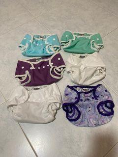 Thirsties cloth diaper cover size 2 x 6pcs
