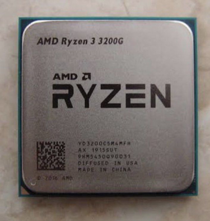 AMD Ryzen 3 3200G 4.0GHz CPU (Category: Computer Parts) located in Singapore. Submitted by zzshamzz (Listing ID 1198127320, Image 1). Description: Looking to sell fast. Comes without the box. Has thermal paste applied on it (ASOP) Will provide CPU fan.