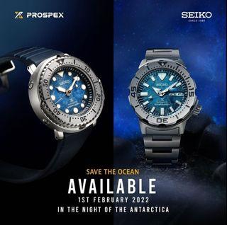 [BNIB] Seiko Prospex “Save the Ocean” Diver Scuba Special Edition Monster SRPH75K1 and Baby Tuna SRPH77K1