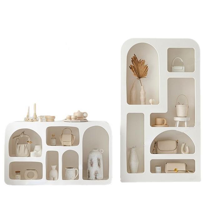 Aegean Display Shelf (Category: Shelves, Cabinets & Racks) located in Singapore. Submitted by lafloriahomedecor (Listing ID 1142443251, Image 1). Description: PRODUCT INFO: Materials: MDF wood, water-proof coating. No assembly needed. Warranty: 6 months. Care: Avoid contact with water, this will prevent moulding. Use a soft, damp cloth with mild, alcohol-free soap to wipe. Away from direct sunlight Free worldwide delivery for orders over $800.