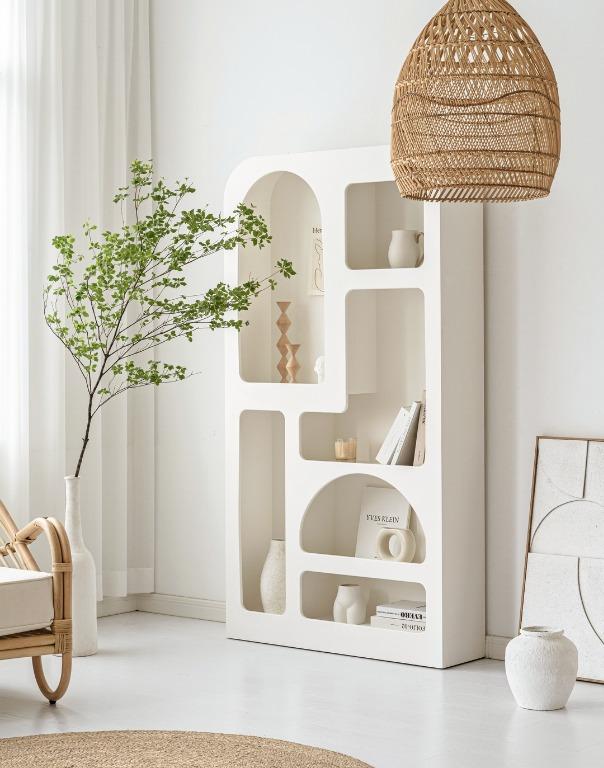 Aegean Display Shelf (Category: Shelves, Cabinets & Racks) located in Singapore. Submitted by lafloriahomedecor (Listing ID 1142443251, Image 5). Description: PRODUCT INFO: Materials: MDF wood, water-proof coating. No assembly needed. Warranty: 6 months. Care: Avoid contact with water, this will prevent moulding. Use a soft, damp cloth with mild, alcohol-free soap to wipe. Away from direct sunlight Free worldwide delivery for orders over $800.