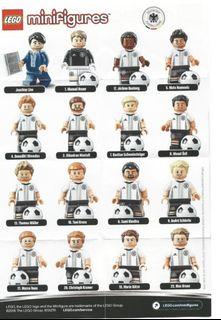 Lego German Team (71014) Full Sets + Loose Minifigures ( Mustafi/Khedira/Ozil/Howedes/Kroos/Schurrle/Reus/Gotze/