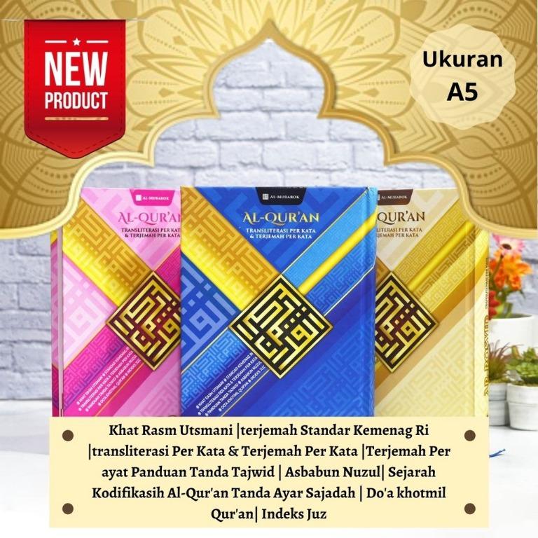 [READY STOCKS] AL-QURAN AR ROSYID TRANSLITERASI(RUMI) PER KATA & TERJEMAH PER KATA (A5 SIZE) (Category: Religion Books) located in Singapore. Submitted by muslimediabooks.com (Listing ID 1154854588, Image 1). Description: Detail produk Alquran Ar Rosyid Perkata sedang A5 : Penerbit : Al-Mubarok Jakarta Ukuran : 21 x 15 cm (A5) Tebal : 616 Halaman Tipe Kertas : HVS 60 Gram (isi Al-Quran menggunakan Kertas HVS 60 gram yang memberikan kenyamanan pad