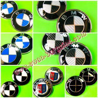 BMW Various Designs Front Bonnet Hood Back Trunk Rear Boot Emblem Logo Chrome-Plated Base Plate Replacement Badge