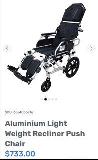 Aluminium Light Weight Recliner Push Chair
