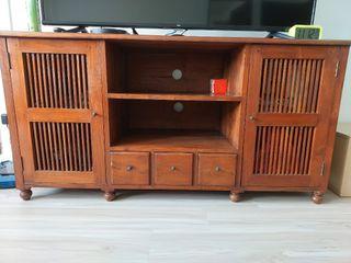 Teak Wood TV Console