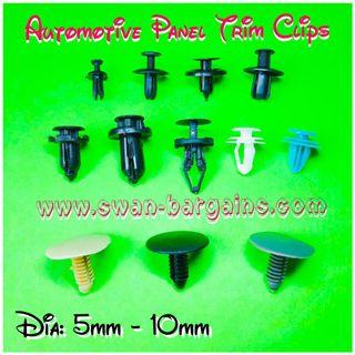 Various Diameters Designs Automotive Car Bike Exterior Interior Door Bumper Engine Bay Panel Roof Lining Buckle Plastic PVC Retainer Clip Rivet