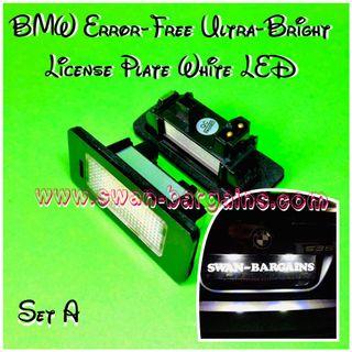 Ultra-Bright BMW Various Models License Plate Error-Free 6000K White LED Lamp Direct Plug and Play Replacement Heat Resistant Tag Light Module